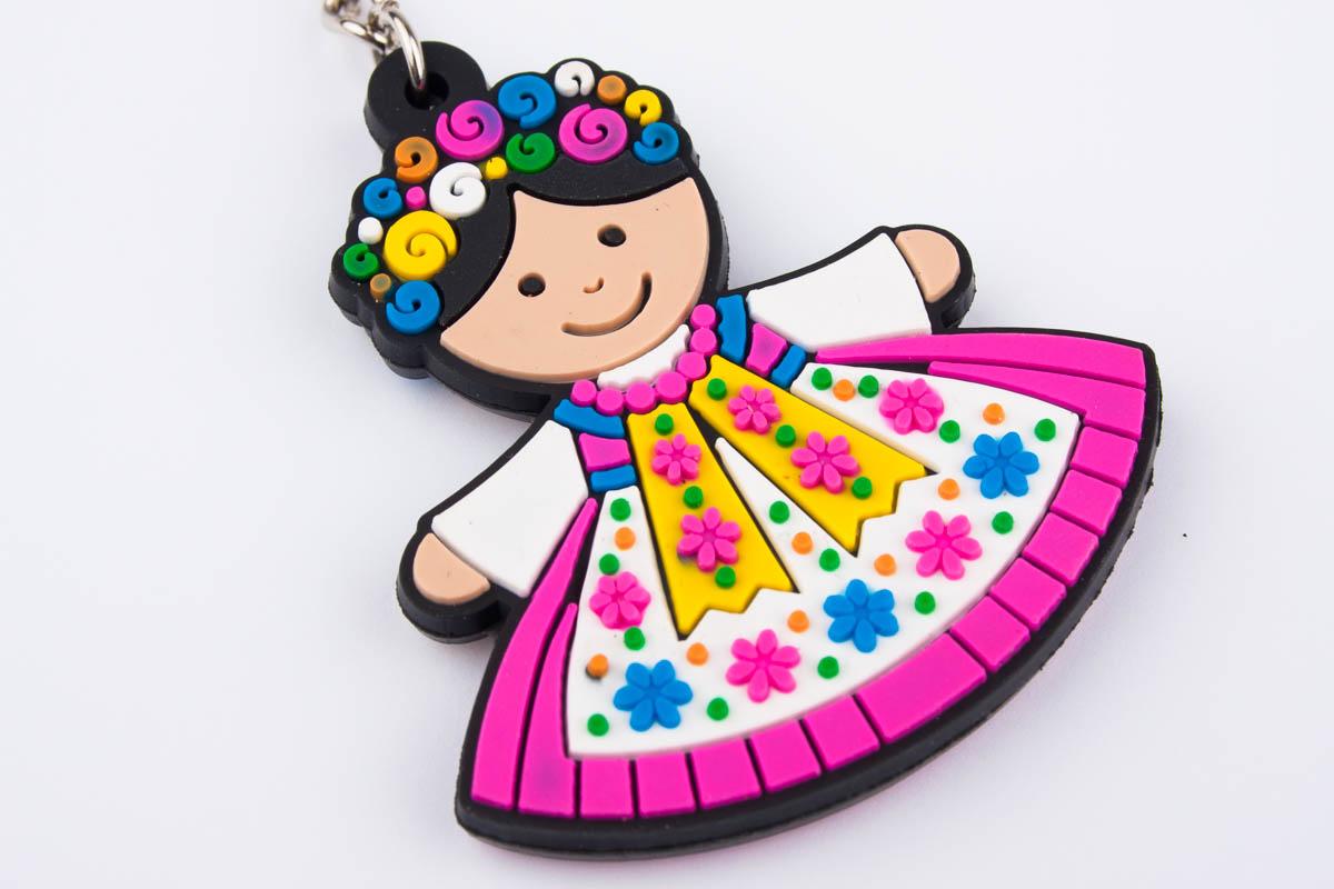Polish Folk Bytom Female Flexible Keychain (Gornoslazaczka)