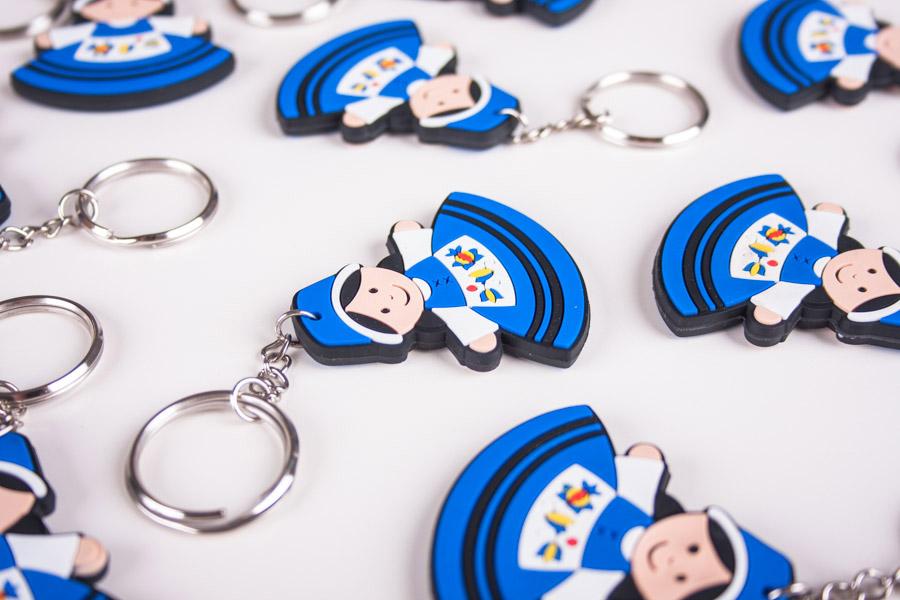 Polish Folk Kashubian Female Flexible Keychain (Kaszubka)