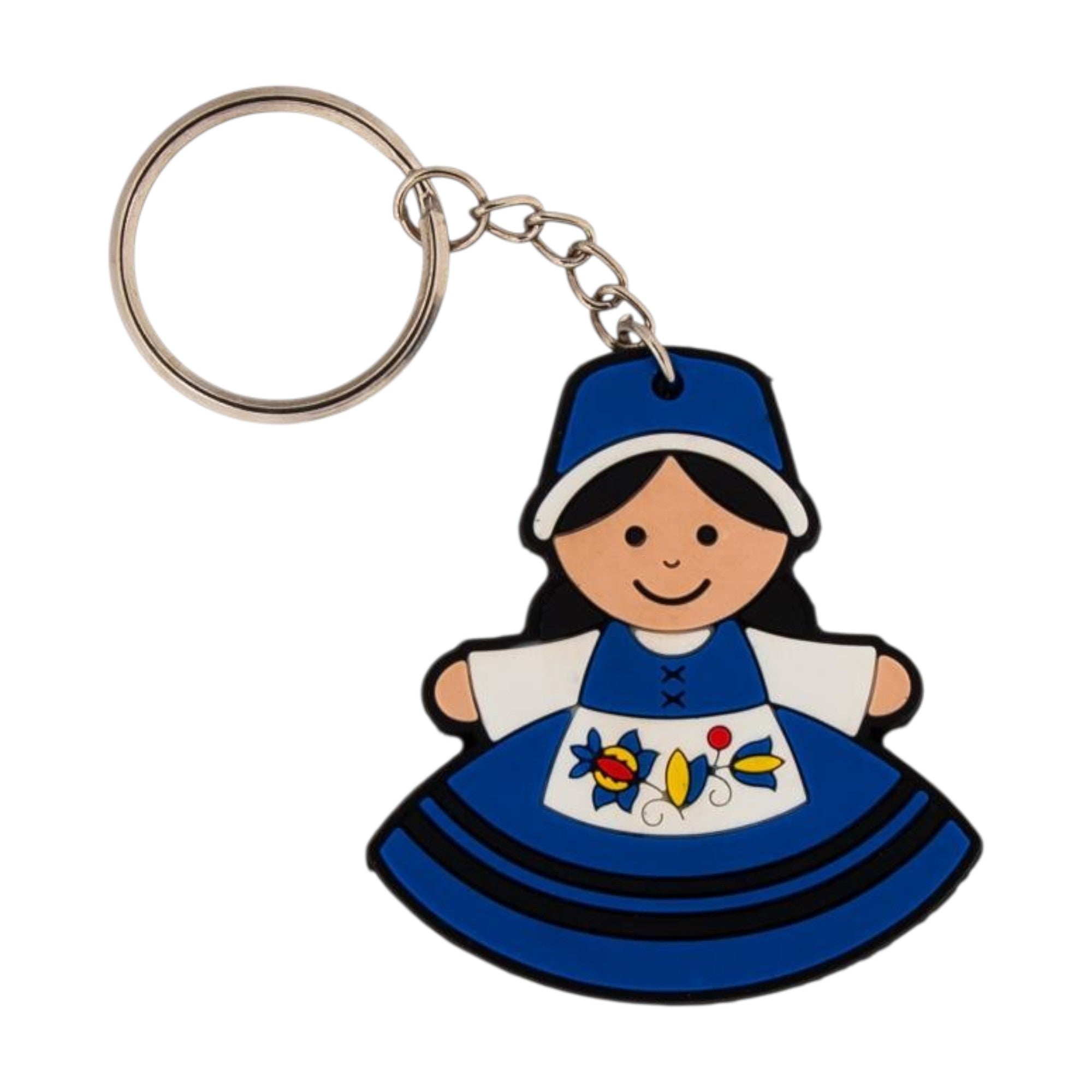 Polish Folk Kashubian Female Flexible Keychain (Kaszubka)