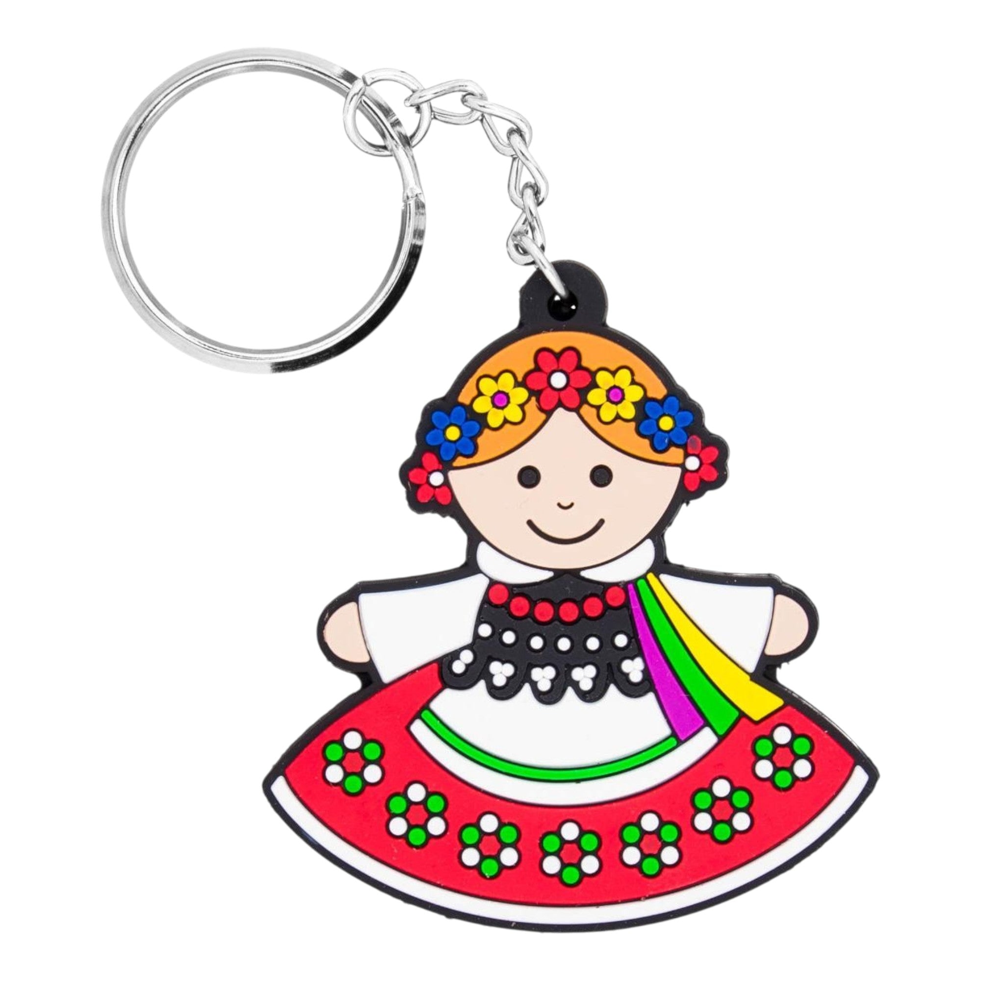 Polish Folk Krakow Female Flexible Keychain (Krakowianka)