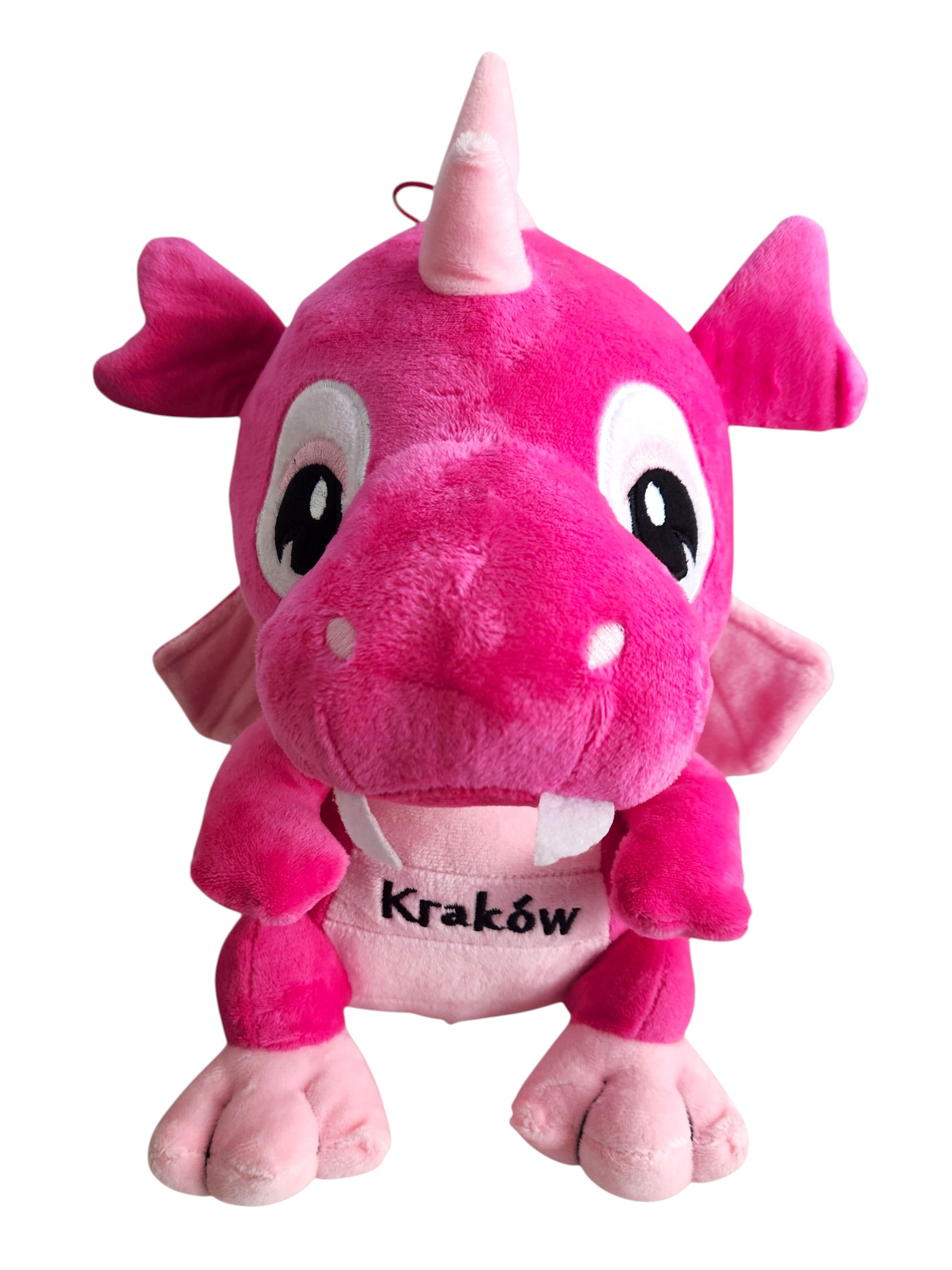 Large Poland Krakow Wawel Dragon Plush Toy, Pink 12"