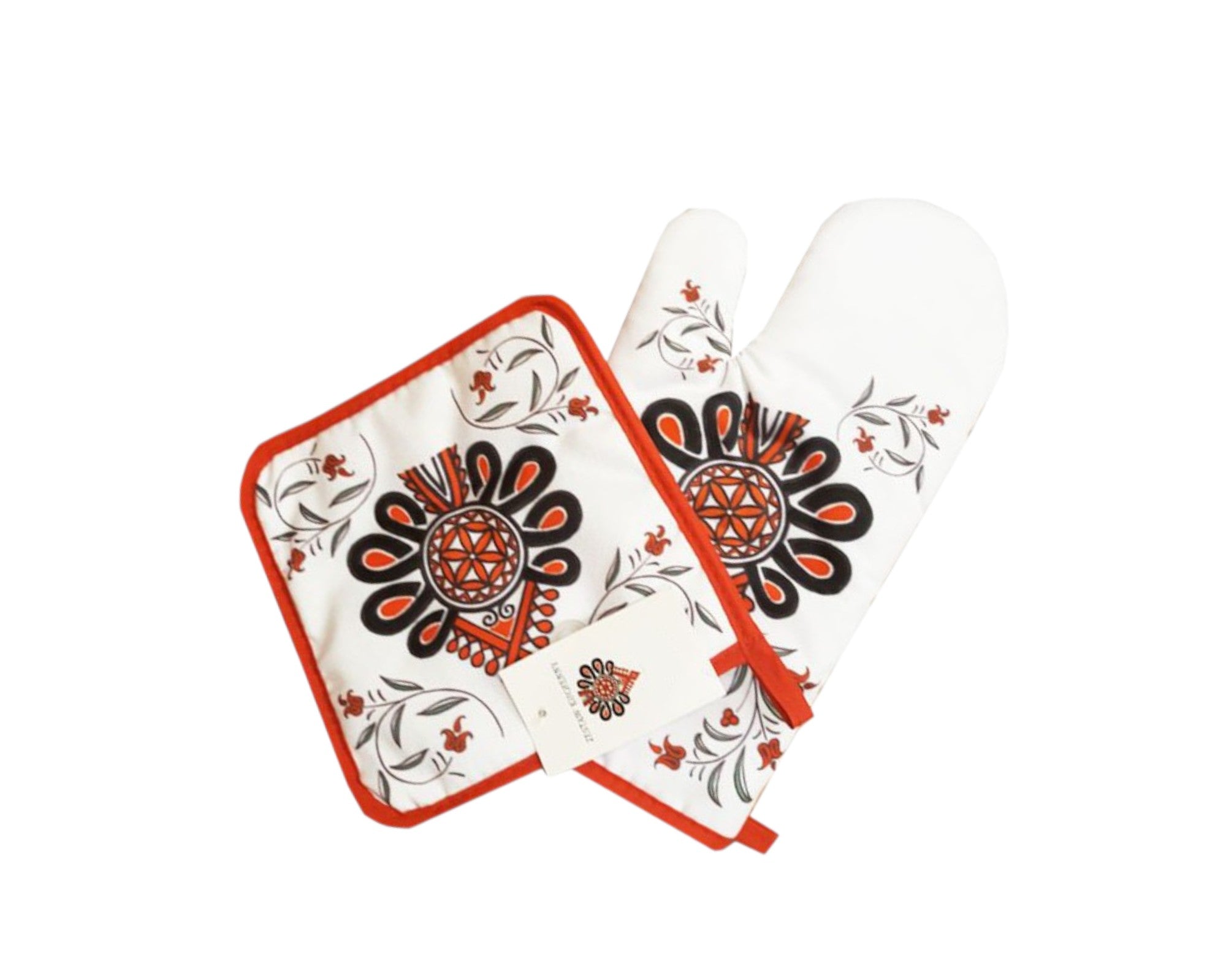 Polish Highlander Parzenica Folk Art Oven Mitt & Pot Holder