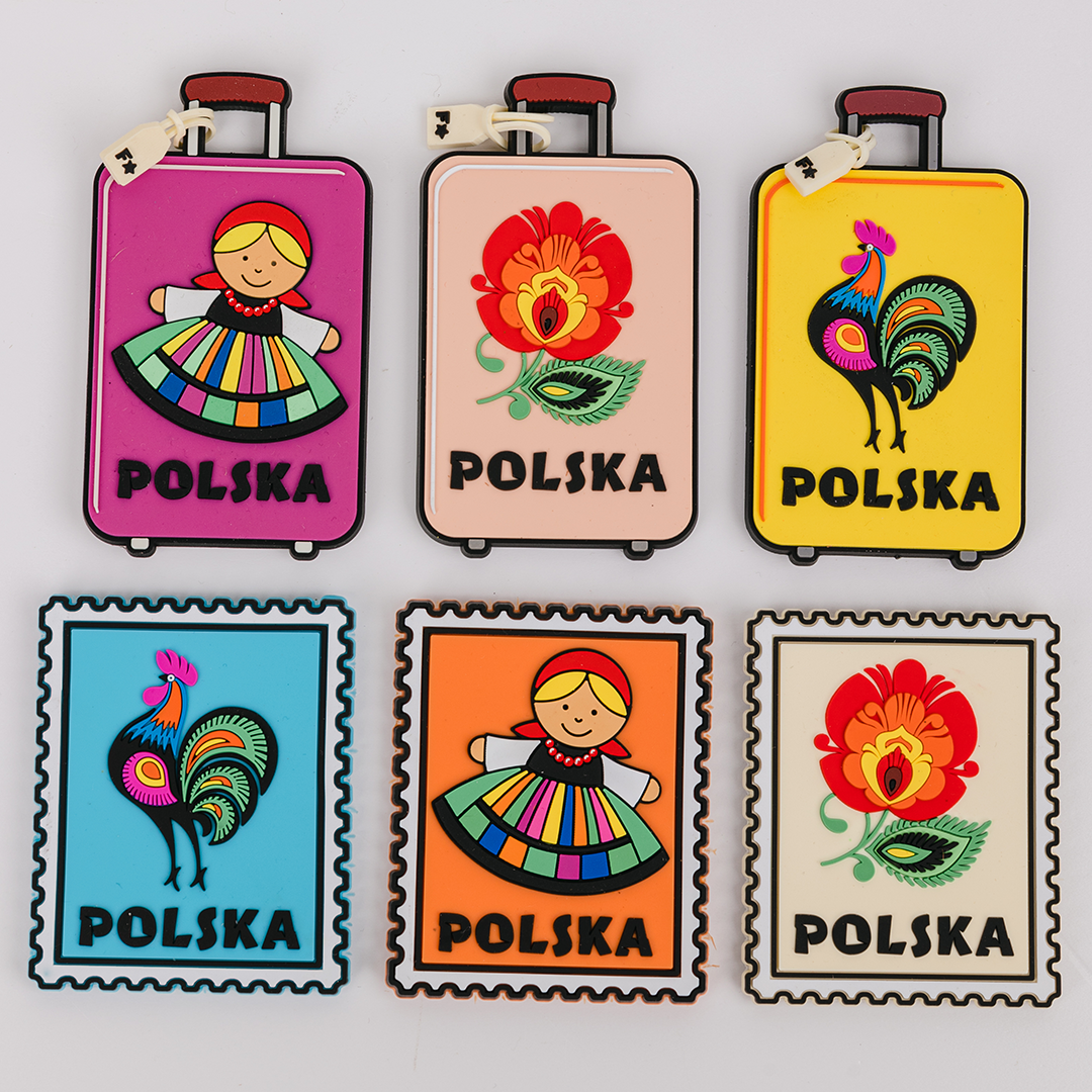 Polish Folk Art Flexible Magnet Stamp Shaped (Lowiczanka)