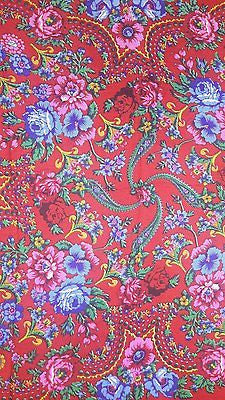 Traditional Polish Folk Head Scarf - Red - Taste of Poland
 - 2