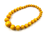 FolkFashion Wooden Bead Necklace and Bracelet Set - Yellow - Taste of Poland
 - 2