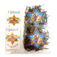 Set of 2 Mini Christmas Wafers & Hay (Oplatek & Sianko) - Taste of Poland
