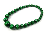 FolkFashion Wooden Bead Necklace and Bracelet Set - Dark Green - Taste of Poland
 - 2