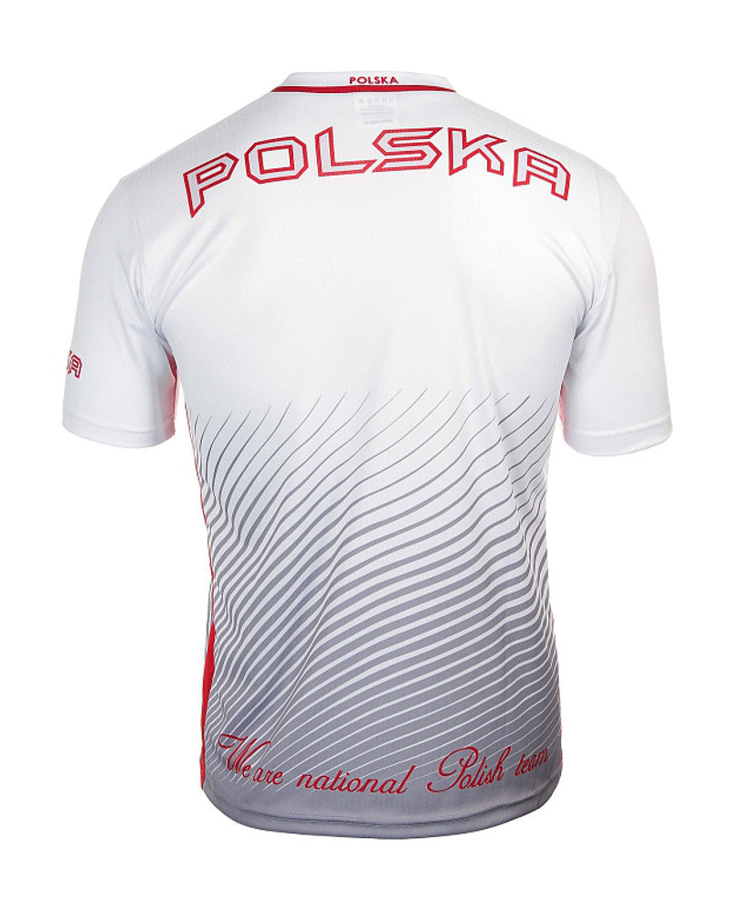 Polska Polish Eagle Emblem Unisex Crew Neck T-Shirt, Red