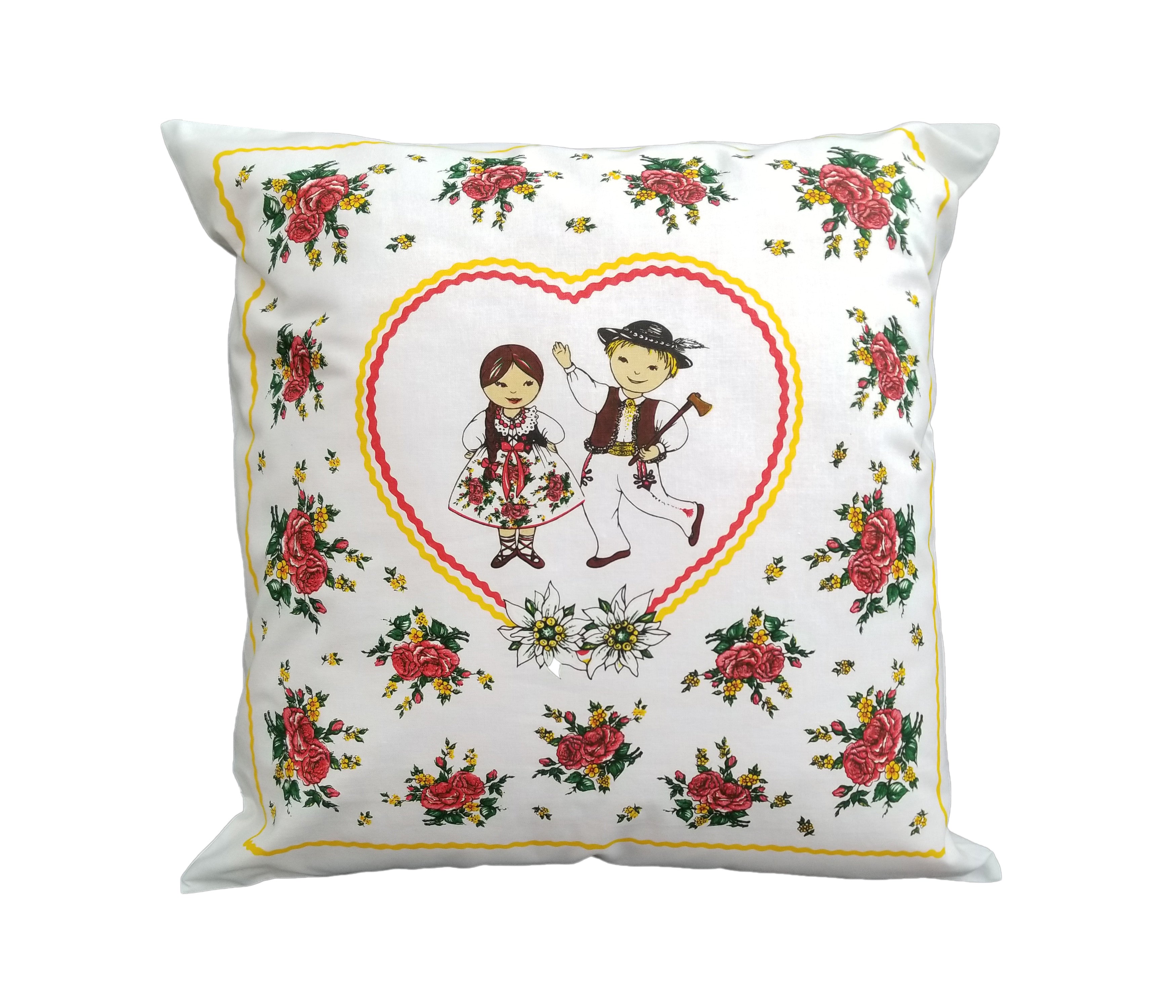 Polish Highlanders Folk Art Accent Pillow Case