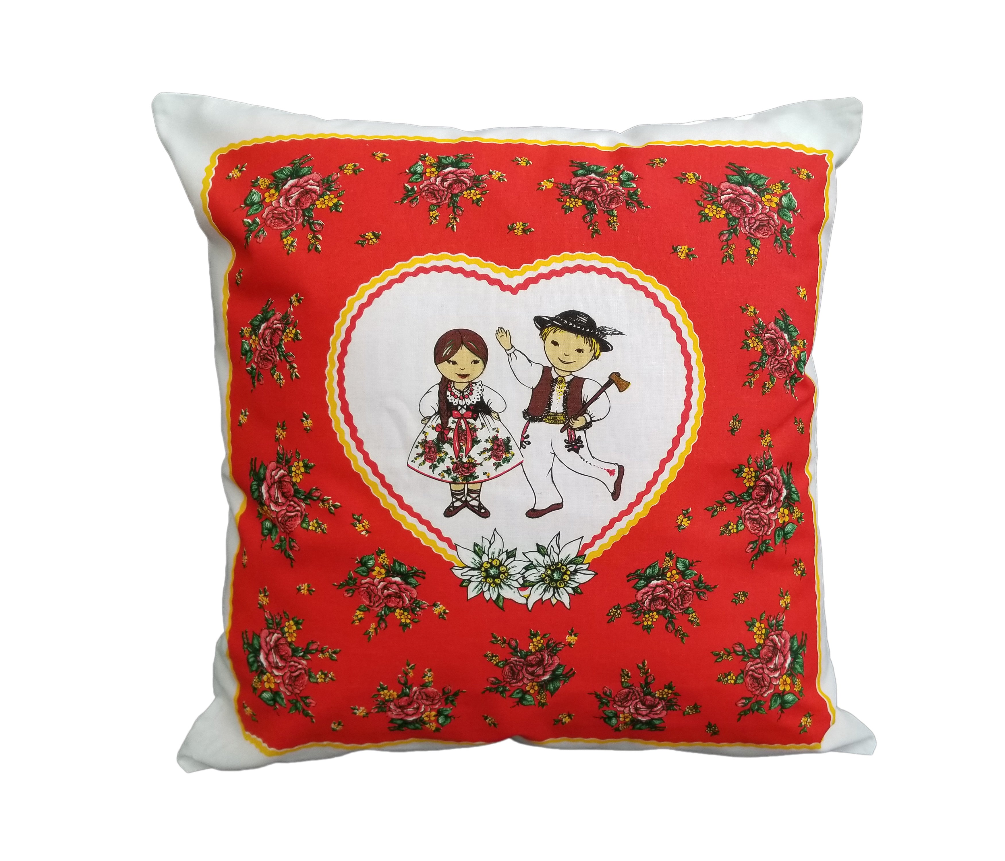 Polish Highlanders Folk Art Accent Pillow Case