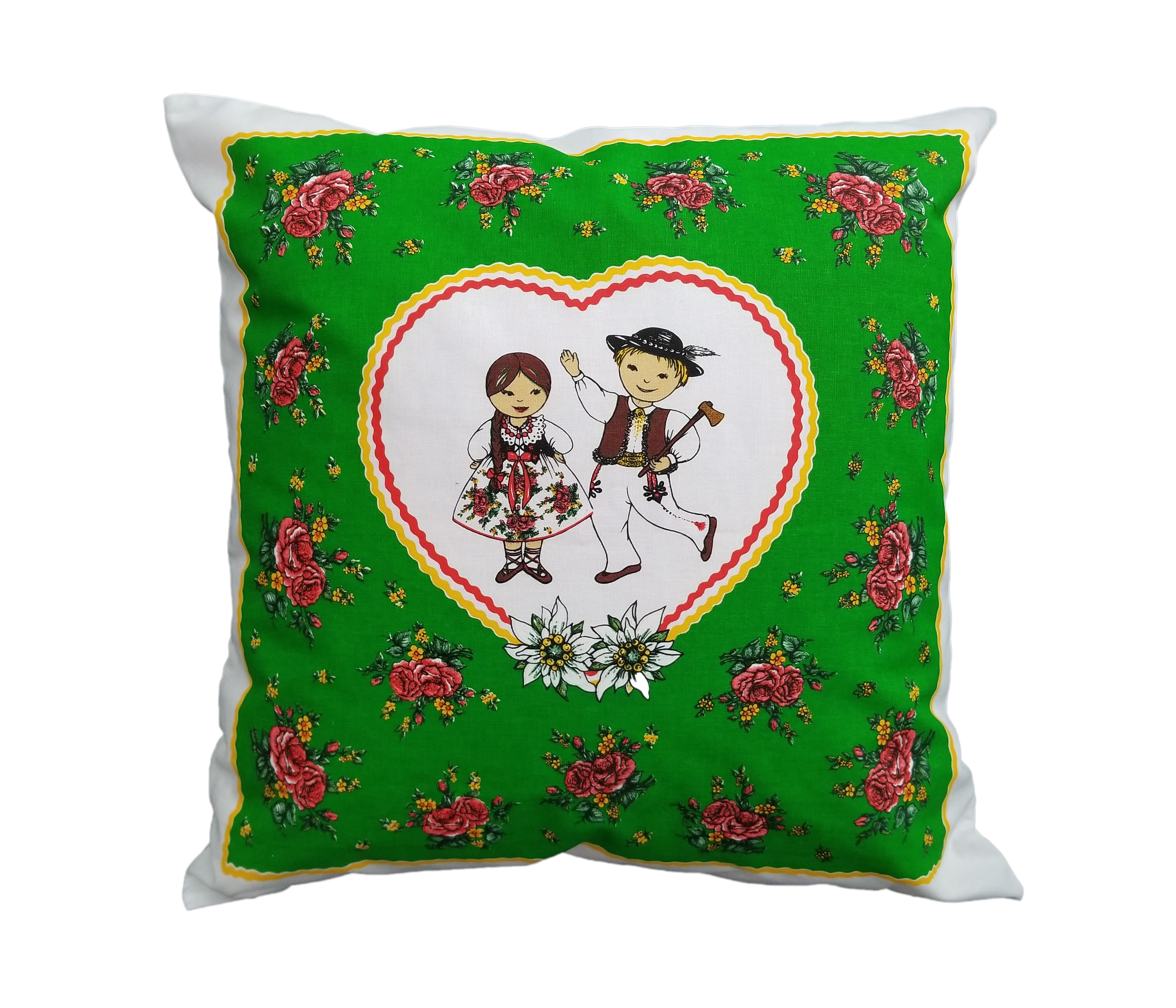 Polish Highlanders Folk Art Accent Pillow Case