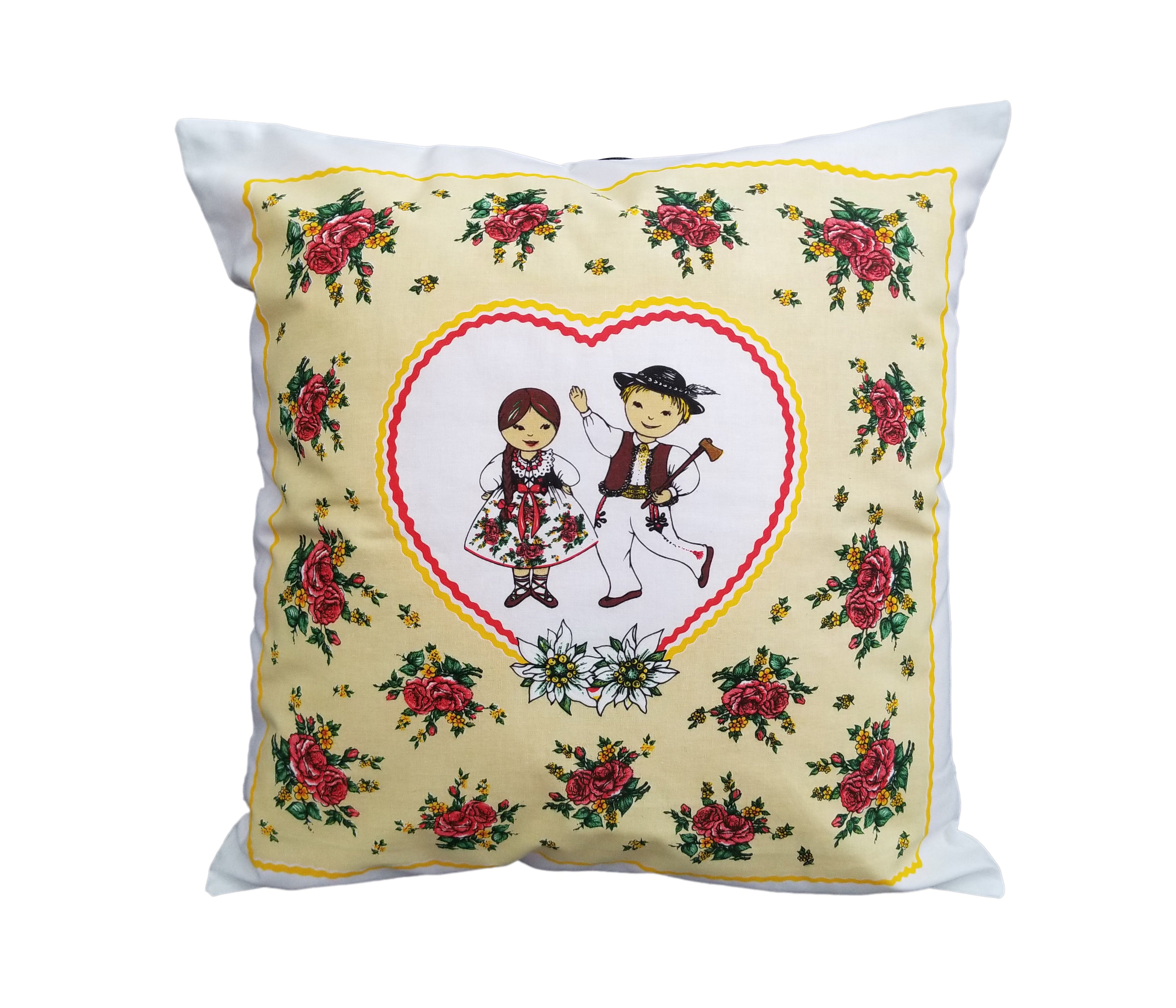 Polish Highlanders Folk Art Accent Pillow Case