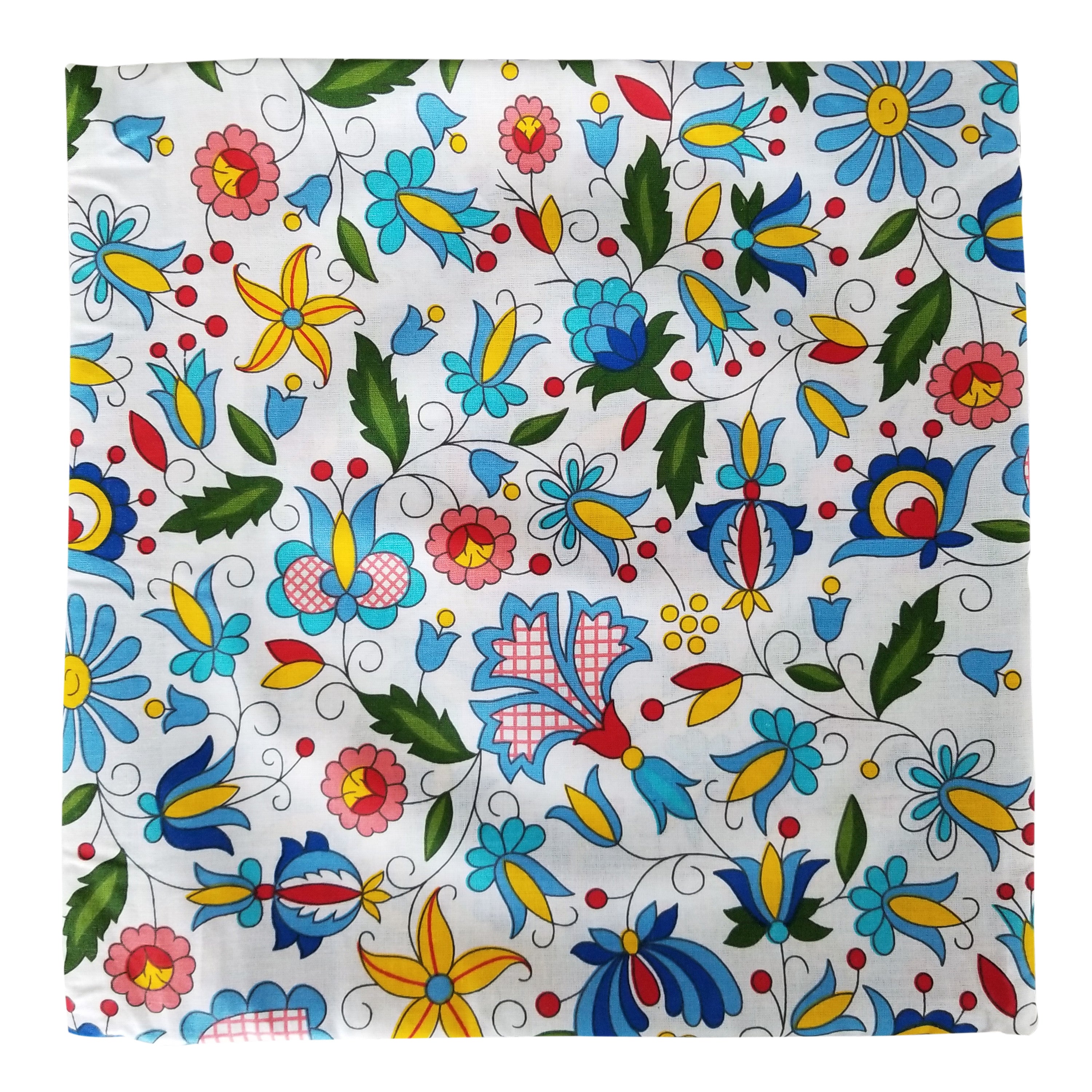 Polish Kashubian Folk Art Accent Pillow Case