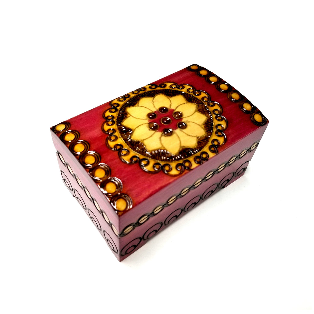 Polish Art Center - Square Jewelry Box - Field and Flower