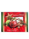 Large Traditional 3D Pop-Up Polish Christmas Greeting Card with Ornaments