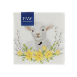 Polish Easter Lamb with Daffodils and Pussy Willow Napkins, Set of 20