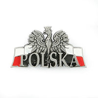 Poland's Flag & Eagle Metal Magnet - Taste of Poland

