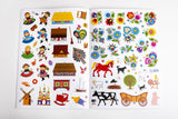 Polish Folk Art Coloring Book with Stickers and 12 Colored Pencils