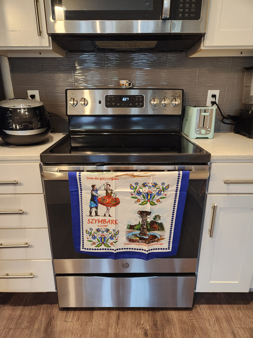 Polish Folk Art Kaszebe SZYMBARK Kitchen Towel