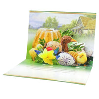 Large Traditional 3D Pop-Up Polish Easter Greeting Card - Babka Cake with Duck & Chicks