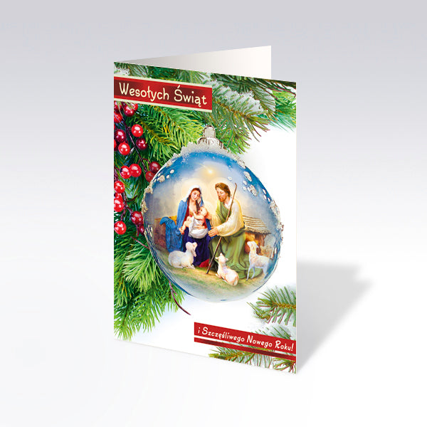 Religious Polish Christmas Greeting Cards, Set of 6