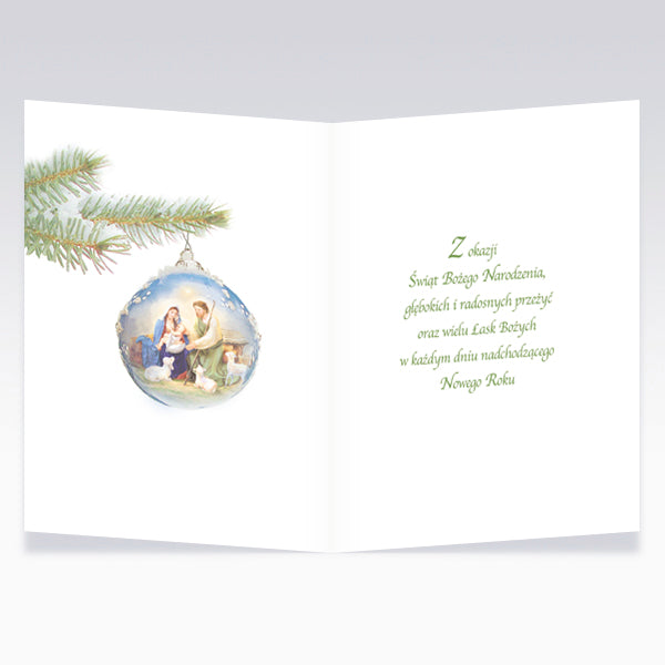 Religious Polish Christmas Greeting Cards, Set of 6