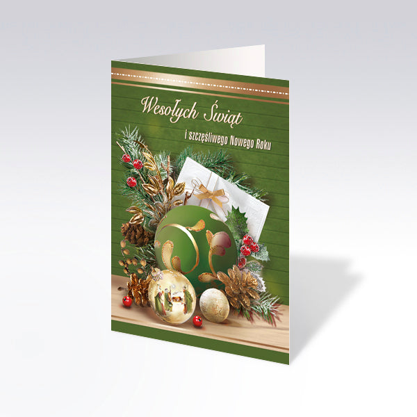 Mixed Polish Christmas Greeting Cards, Set of 6
