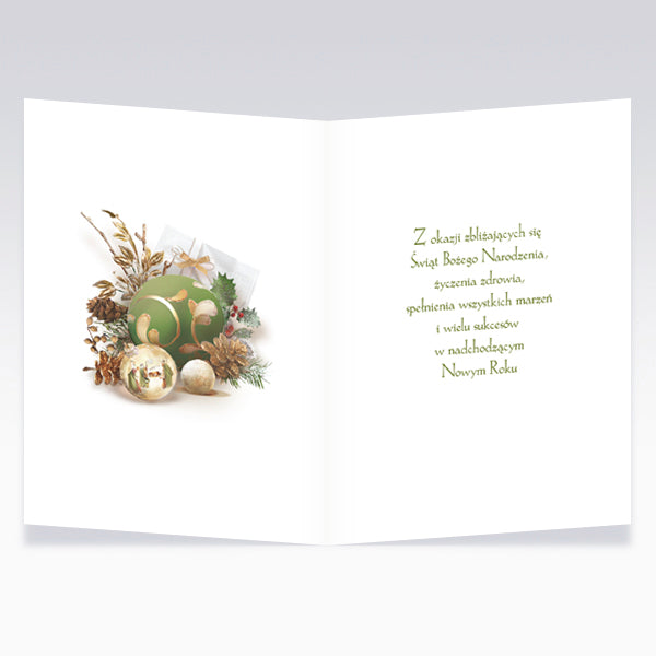 Mixed Polish Christmas Greeting Cards, Set of 6