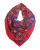 Traditional Polish Folk Head Scarf - Red