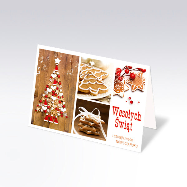 Mixed Polish Christmas Greeting Cards, Set of 6