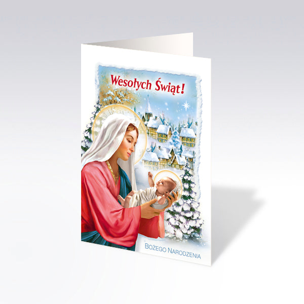 Mixed Polish Christmas Greeting Cards, Set of 6