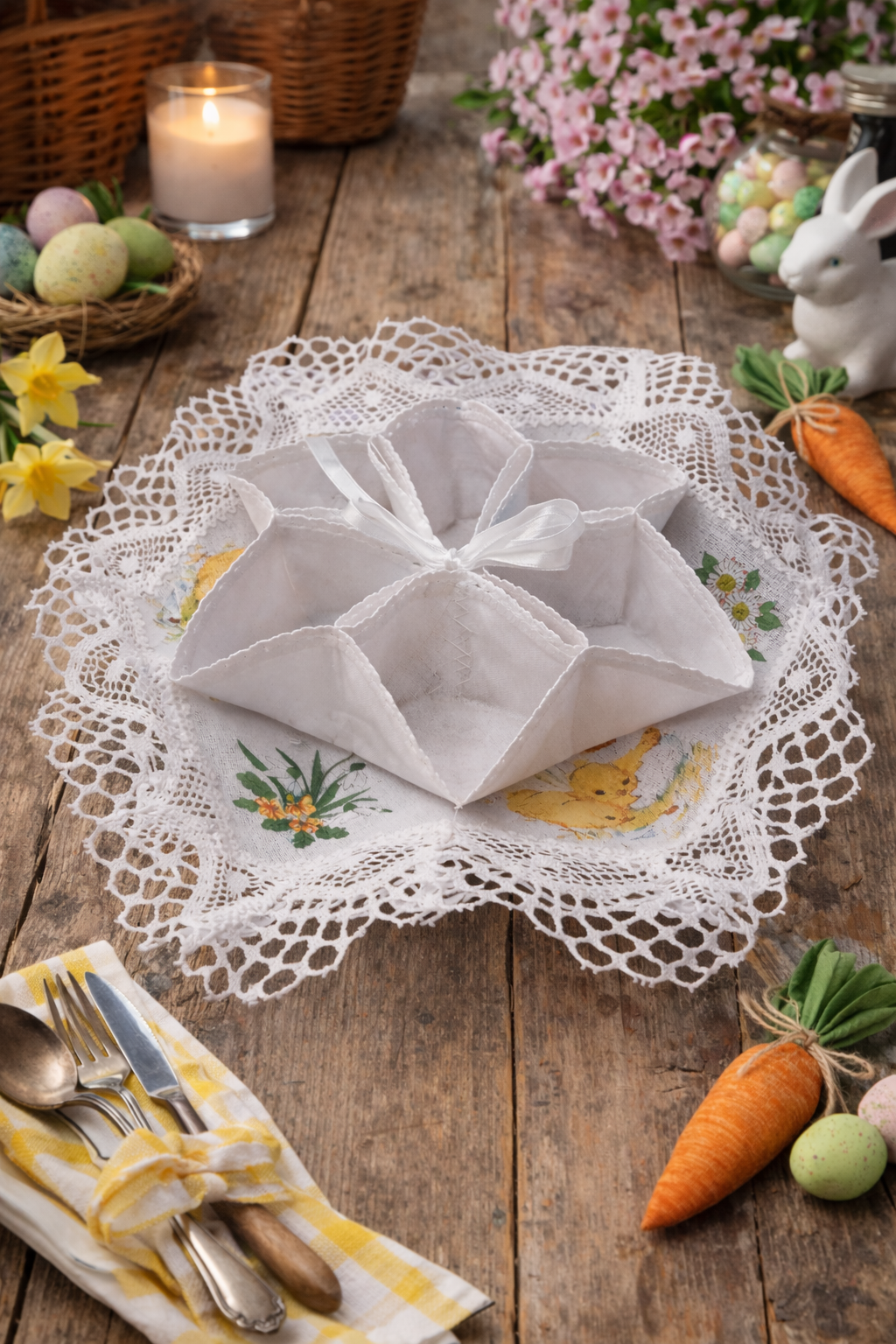 Traditional Polish Easter Egg Display Holder Centerpiece