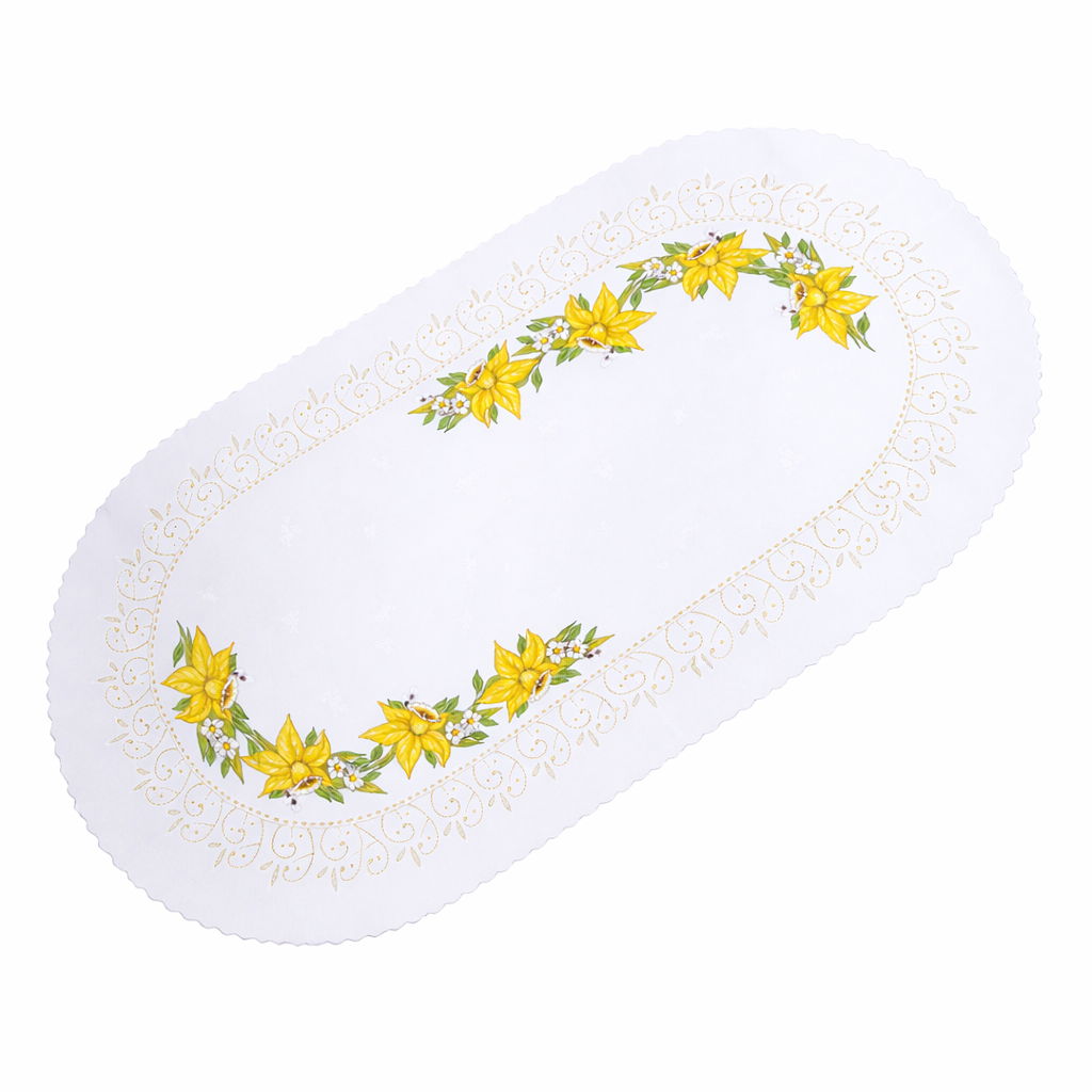 Polish Traditional Easter Eggs Table Runner 37"x18"