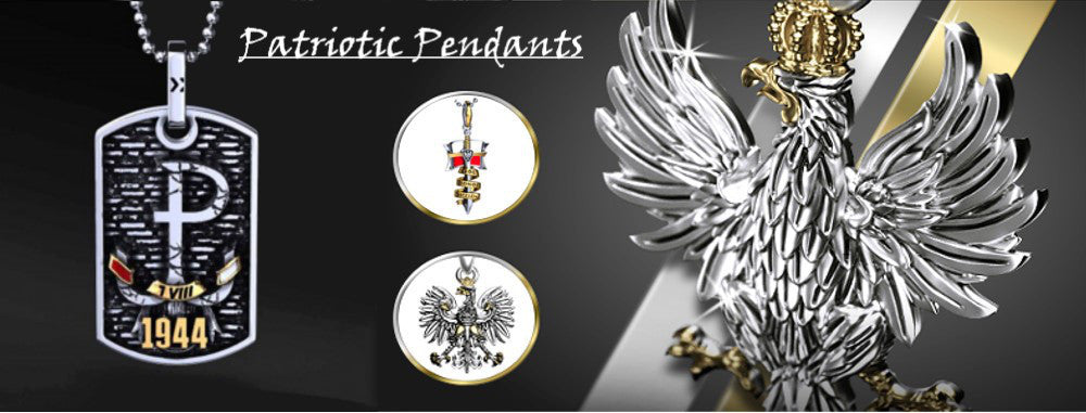 Polish Eagle Patriotic Pendants