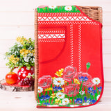 Polish Floral Kitchen Apron (Poppies Wildflowers)