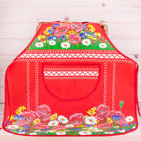 Polish Floral Kitchen Apron (Poppies Wildflowers)