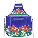 Polish Floral Kitchen Apron (Poppies Wildflowers)