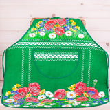 Polish Floral Kitchen Apron (Poppies Wildflowers)