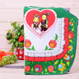 Polish Folk Art Lowicz Flowers Krakow Dancers Kids Kitchen Apron
