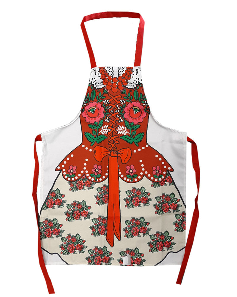 Polish Highlander Folk Art Costume Kids Kitchen Apron for 7-10 years old
