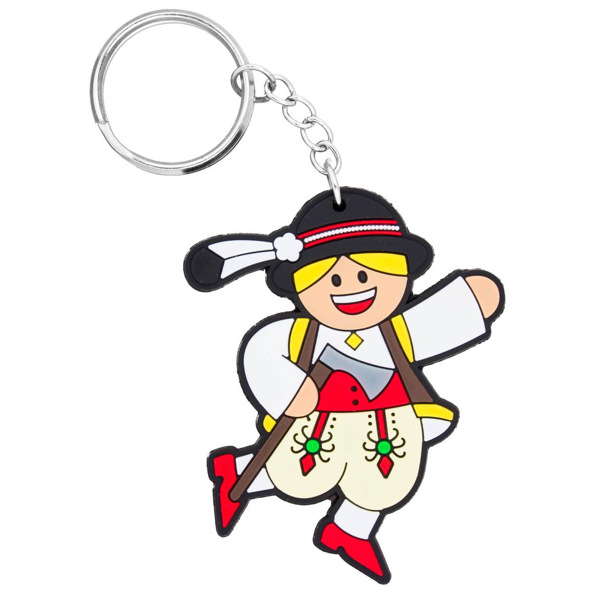Polish Folk Highlander Male Flexible Keychain (Goral)