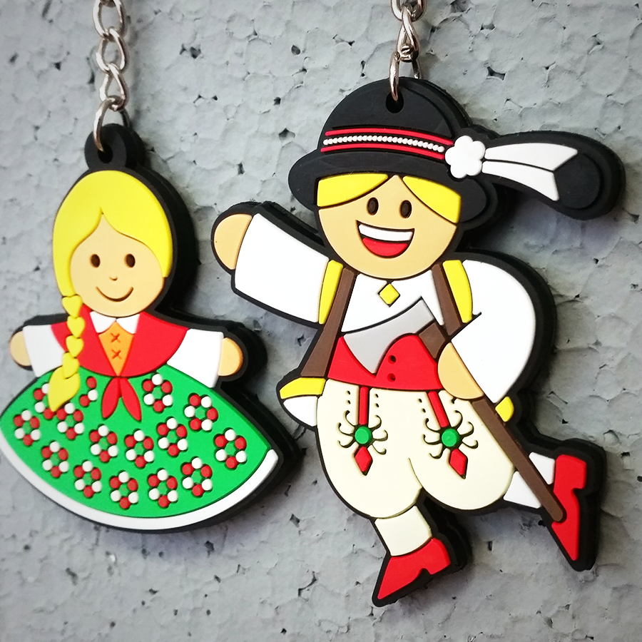 Polish Folk Highlander Male Flexible Keychain (Goral)