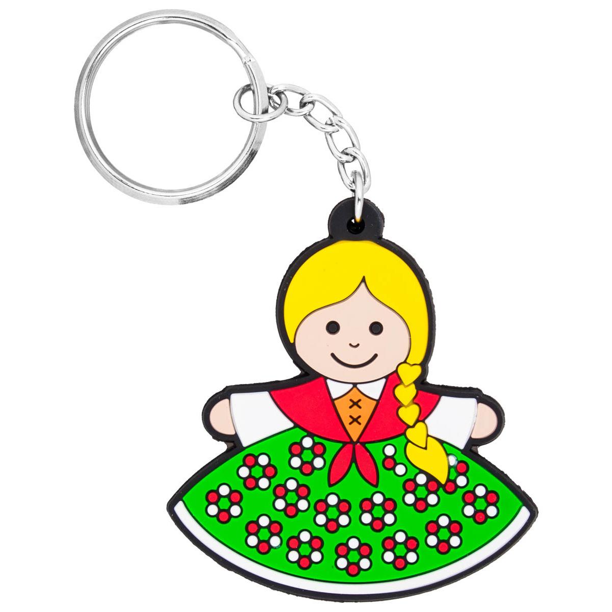 Polish Folk Highlander Female Flexible Keychain (Goralka)