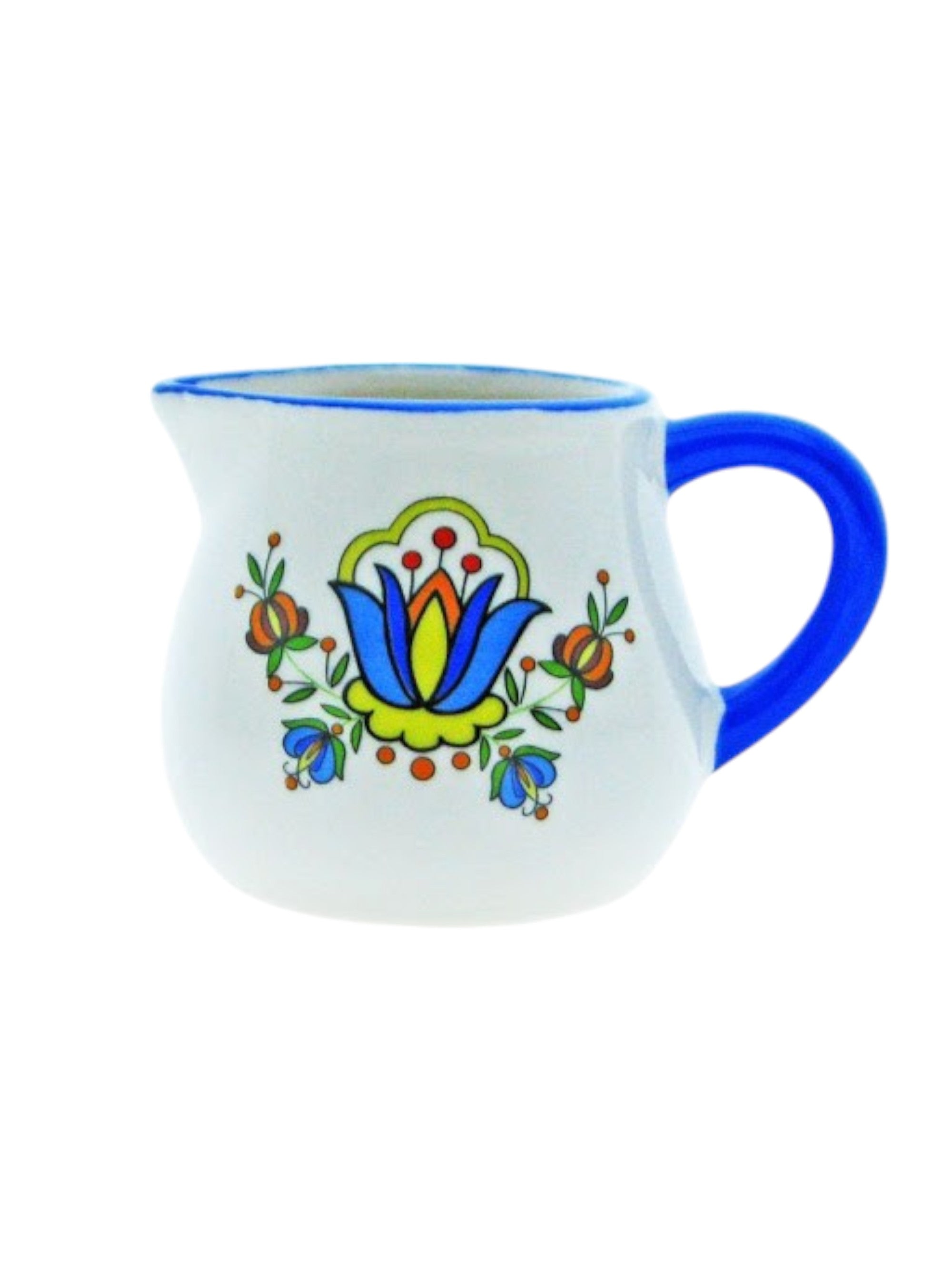 Polish Kashubian Folk Art Small Ceramic Jug