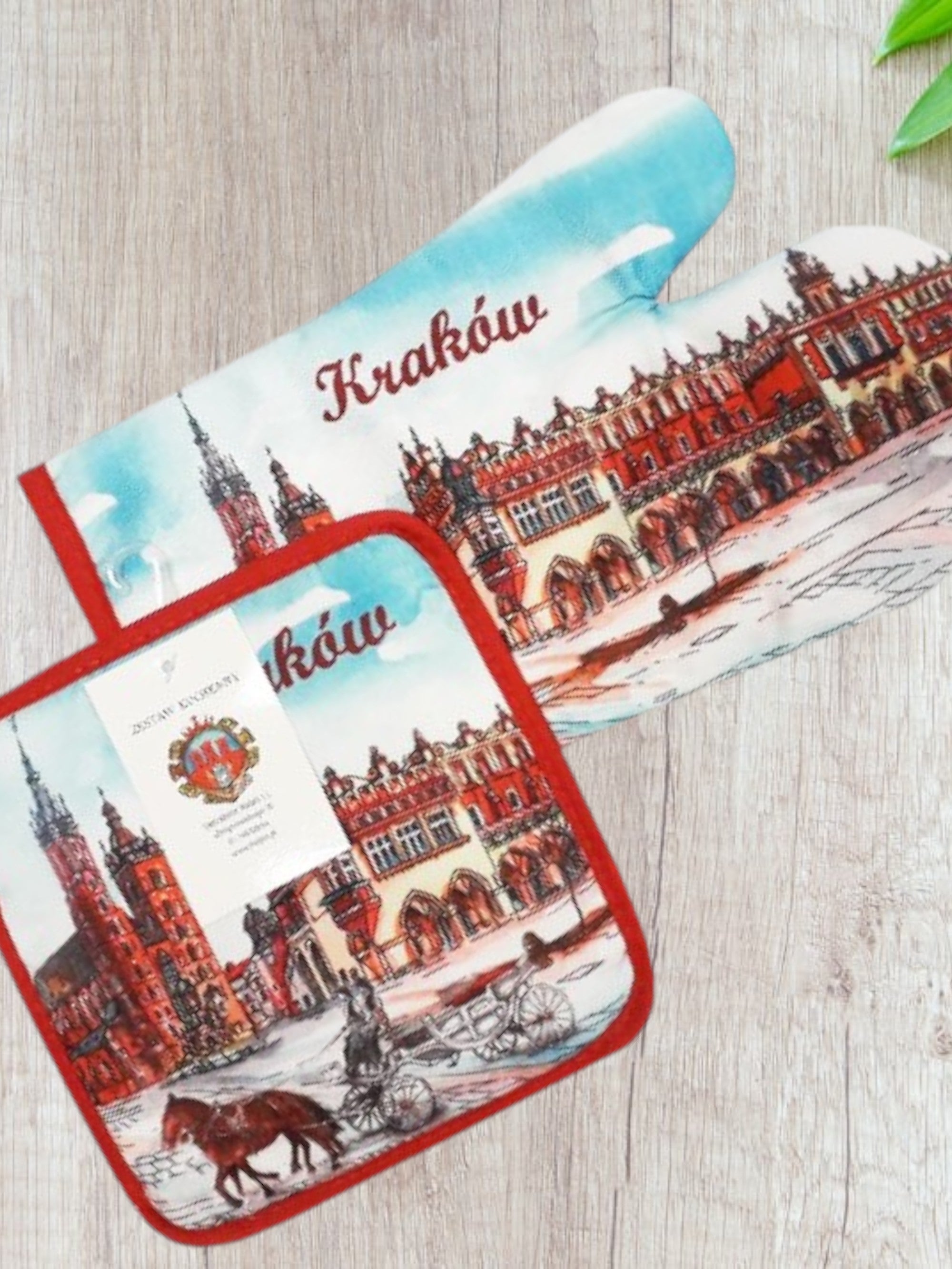 Poland Krakow Main Market Square Oven Mitt & Pot Holder