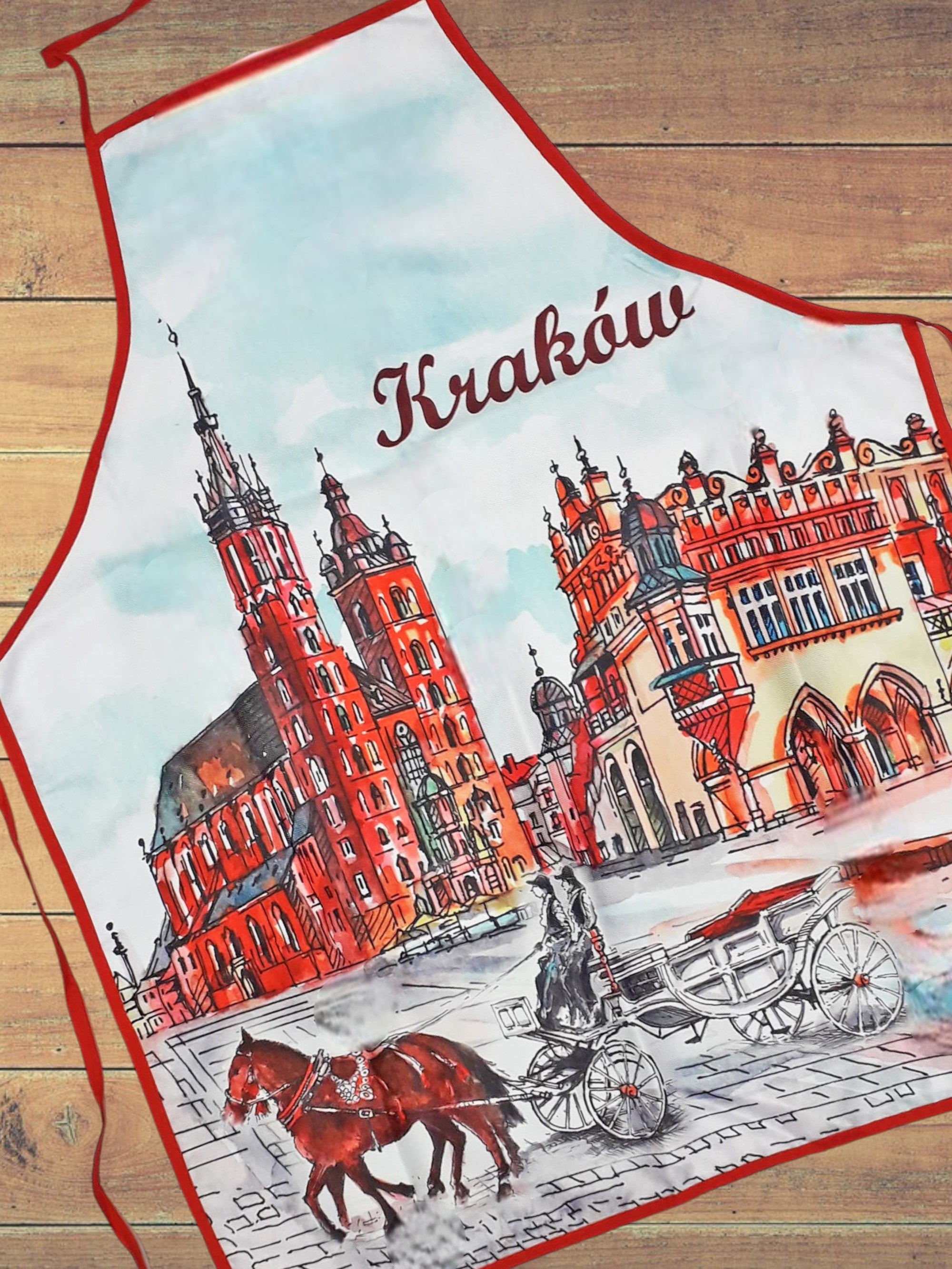 Poland Krakow Main Market Square Kitchen Apron