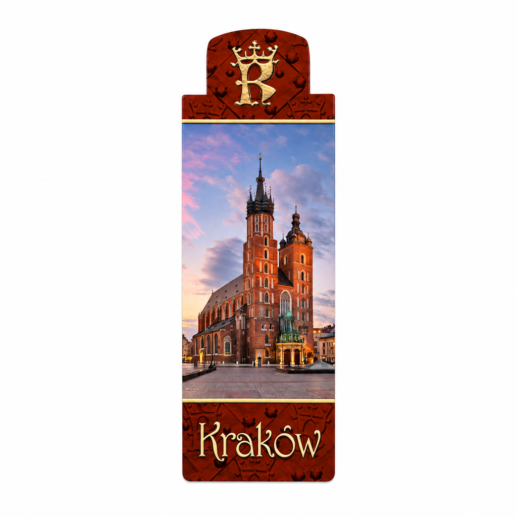 Poland Krakow Square St. Mary's Basilica Magnetic Bookmark