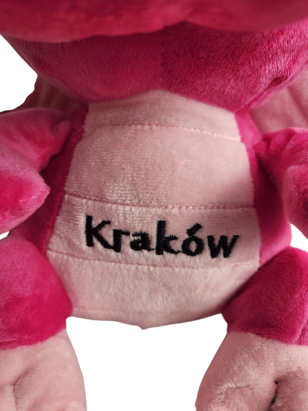 Large Poland Krakow Wawel Dragon Plush Toy, Pink 12"
