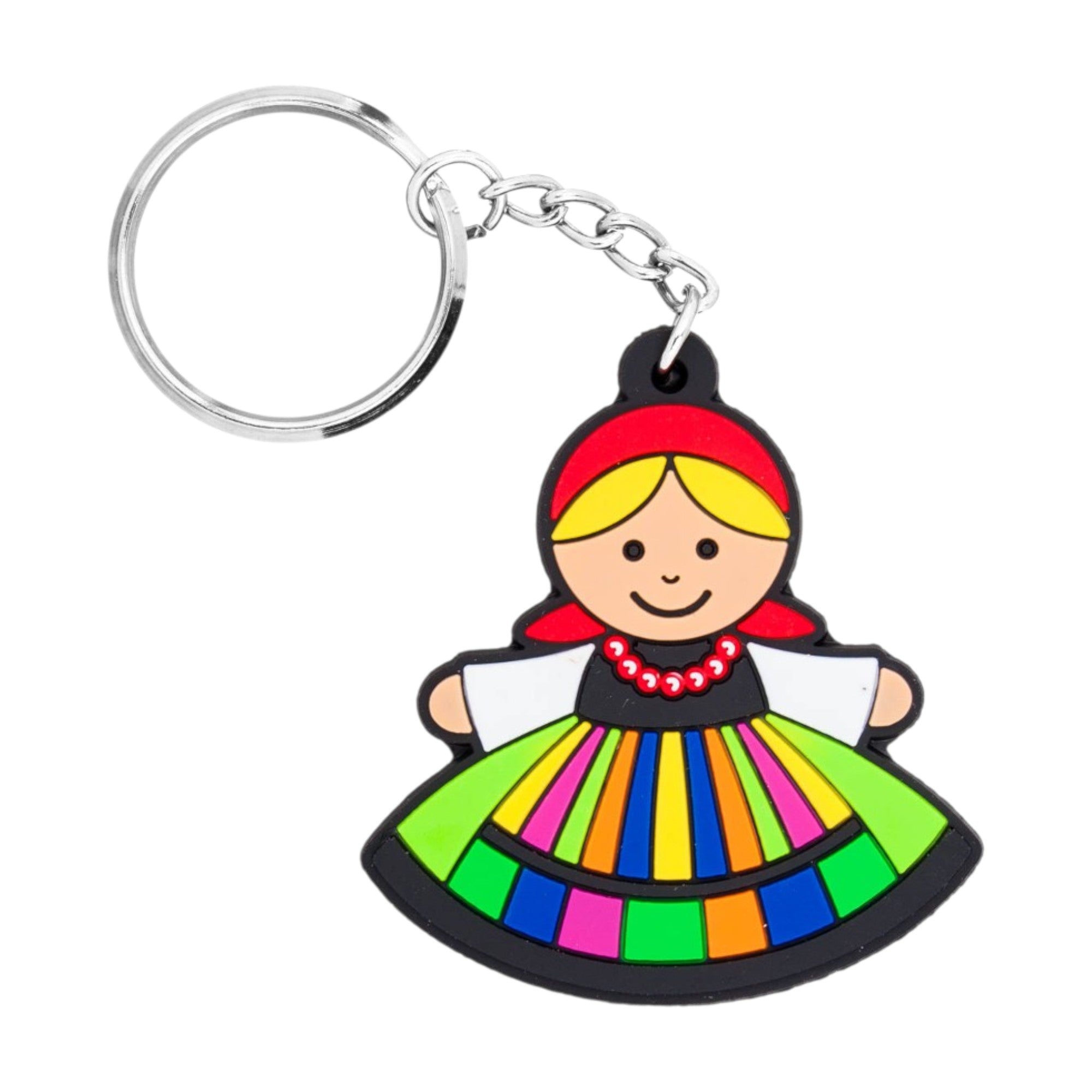 Polish Folk Lowicz Female Flexible Keychain (Lowiczanka)