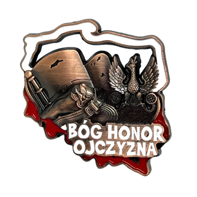 Poland's Contours & Bog Honor Ojczyzna Metal Magnet